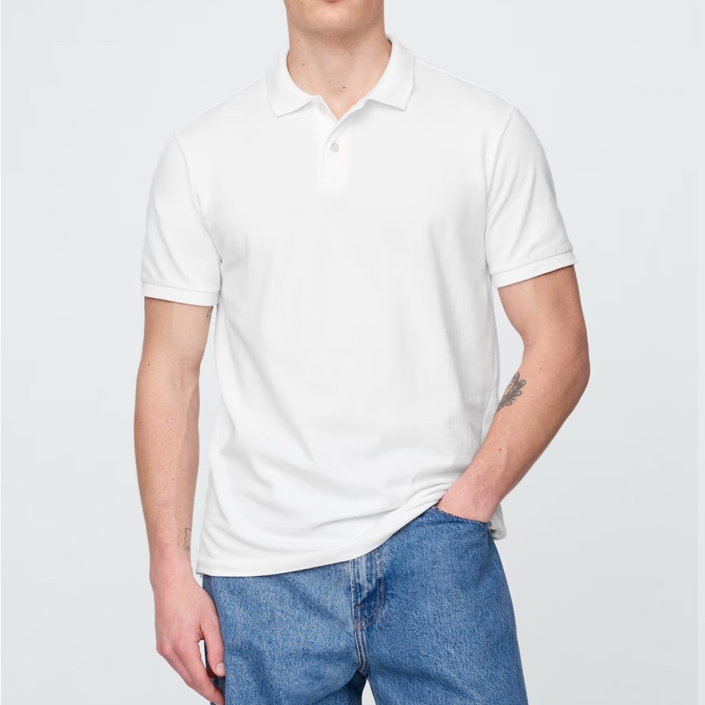 GAP White Polo Shirt for Men